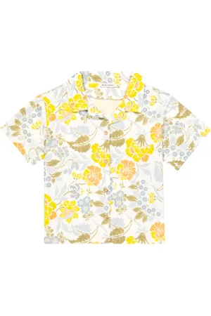 The New Society Camisa Gianni de lino y algodón floral