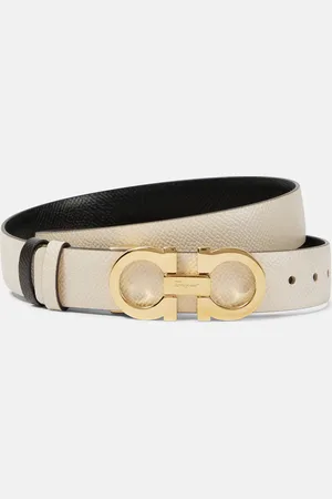 Salvatore Ferragamo Cinturón Gancini de piel reversible