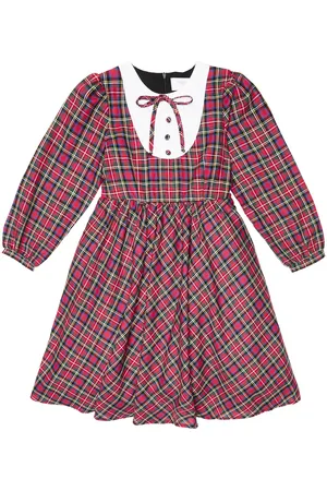 PAADE Vestido de algodón a cuadros