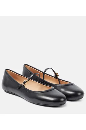 Gianvito Rossi Bailarinas Mary Jane Carla de piel