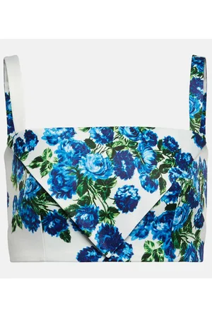 EMILIA WICKSTEAD Crop top Zori floral