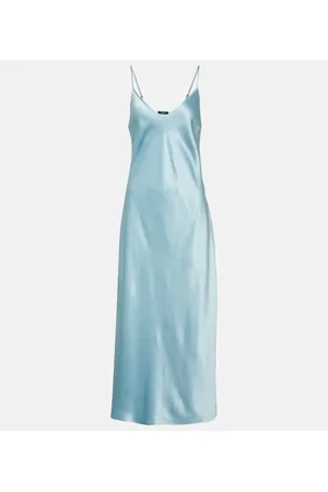 Joseph Vestido lencero Clea en satén de seda