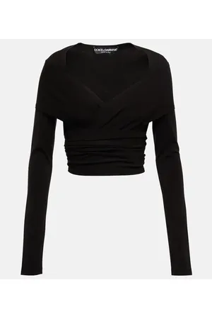 Dolce & Gabbana X Kim top de jersey fruncido con guantes