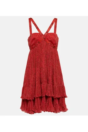 Etro Vestido corto halter estampado