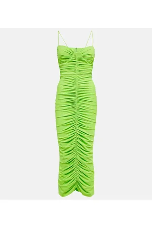 ALEX PERRY Vestido largo Everett fruncido