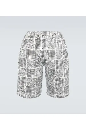 Kenzo Shorts en algodón estampado de patchwork
