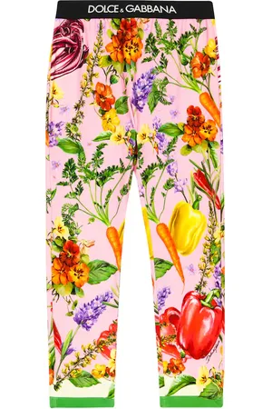 Dolce & Gabbana Leggings en mezcla de algodón estampados