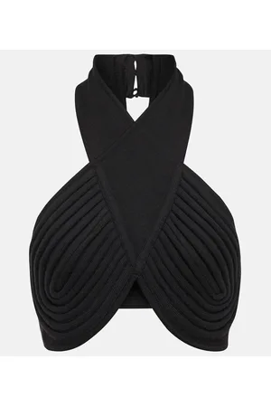GABRIELA HEARST Bralette Eris de lana con cuello halter