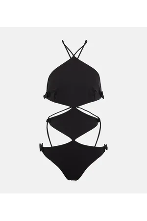 VALENTINO Bañador de cuello halter adornado