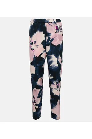 DRIES VAN NOTEN Pantalones ajustados florales