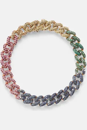 Shay Pulsera Rainbow Medium de oro 18 ct con piedras