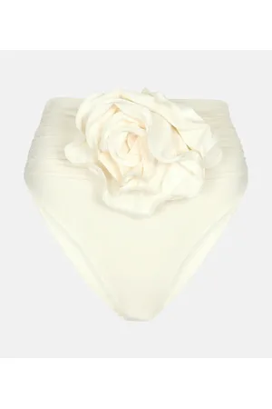 MAGDA BUTRYM Braga de bikini de tiro alto aplique floral