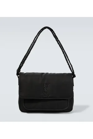 Saint Laurent Bolso cruzado Niki de nylon con logo