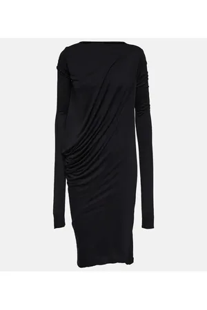 Rick Owens Vestido midi Lilies de jersey drapeado