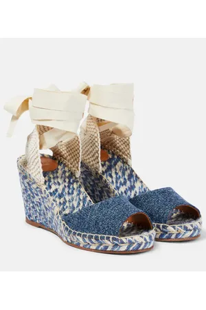 Chloé Chloé Alpargatas Piia en denim con cuña