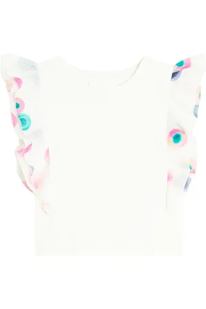Chloé Chloé Kids Blusa de algodón