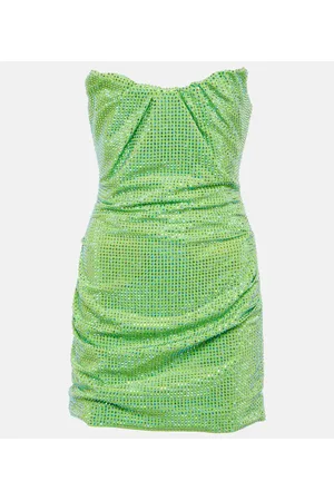 Roland Mouret Vestido corto bandeau adornado