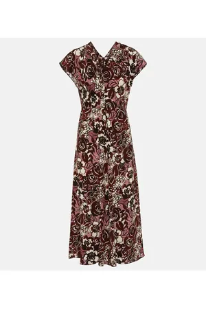 Max Mara Vestido midi Affetto de seda floral