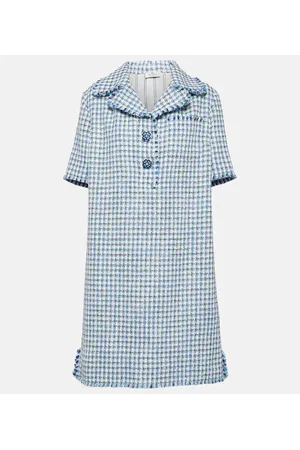 Etro Vestido corto con pata de gallo