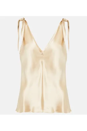 GABRIELA HEARST Top Arrow de seda
