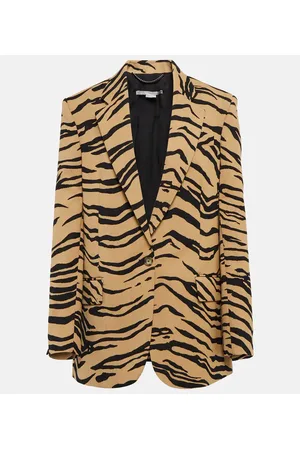 Stella McCartney Blazer en mezcla de lana jacquard