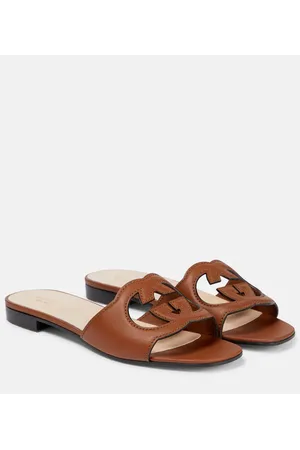 Gucci Sandalias de piel con GG