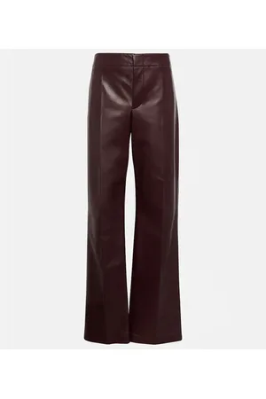 Bottega Veneta Pantalones anchos de piel