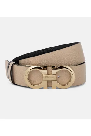 Salvatore Ferragamo Cinturón Gancini de piel reversible