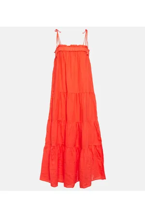 Velvet Vestido largo Charlie de lino a capas