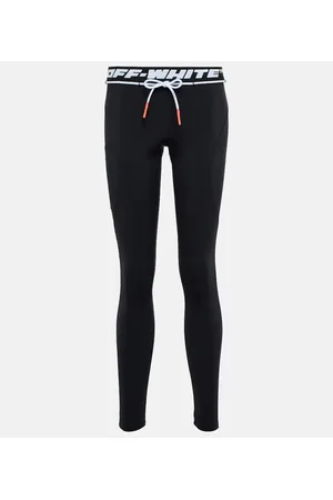 OFF-WHITE Leggings de tiro bajo con logo