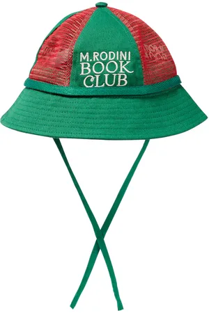 Mini Rodini Sombrero de malla de algodón estampado