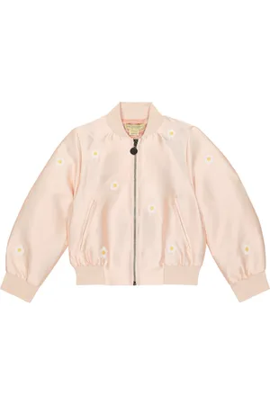 Stella McCartney Bomber de satén bordada