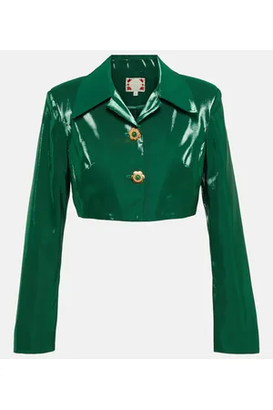 Miss Sohee Chaqueta cropped de seda