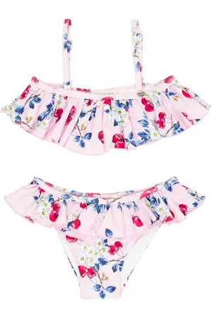 MONNALISA Bikini con volantes estampado