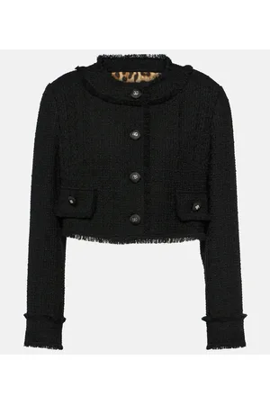 Dolce & Gabbana Chaqueta de tweed de mezcla de lana
