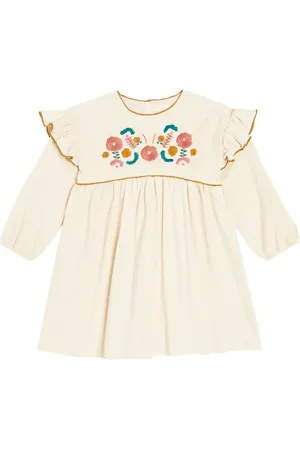 Louise Misha Vestido Illia de pana bordado