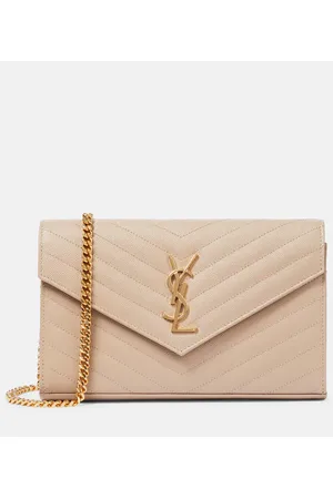 Saint Laurent Cartera con cadena Cassandre de piel matelassé