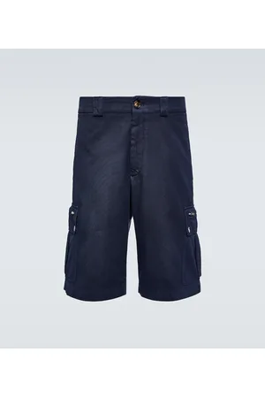 Brunello Cucinelli Shorts cargo en gabardina de algodón
