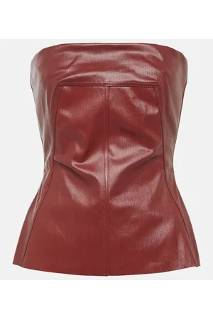 Rick Owens Bustier de denim revestido