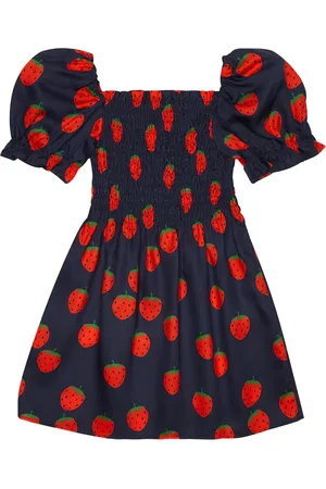 Mini Rodini Vestido fruncido estampado