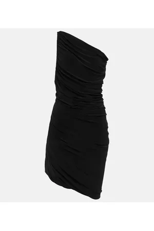 Norma Kamali Vestido midi Diana de punto fino
