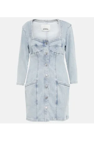 Isabel Marant Vestido corto Vona en denim