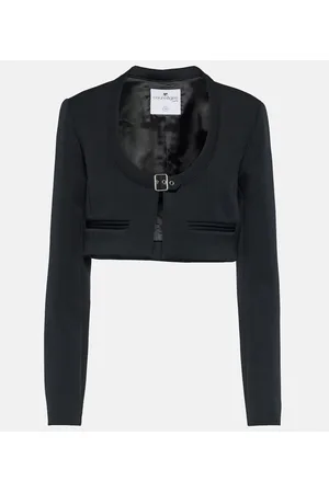 Courrèges Courrèges Chaqueta cropped con hebilla