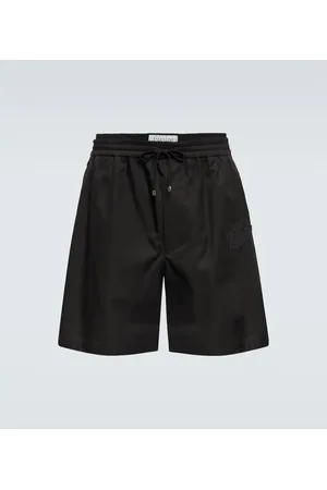 VALENTINO Shorts en sarga de algodón