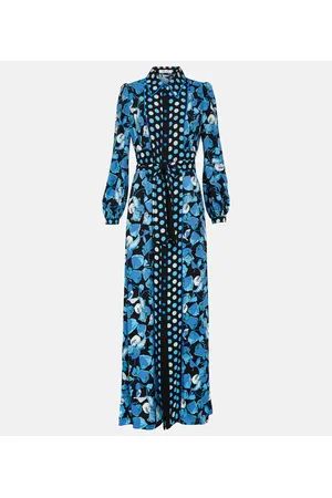 Diane von Furstenberg Vestido largo Joshua de crepé floral