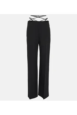 DION LEE Pantalones rectos con aberturas
