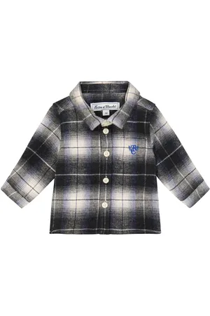 Tartine Et Chocolat Camisa en franela de algodón a cuadros