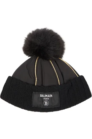 Balmain Gorro con pelo sintético