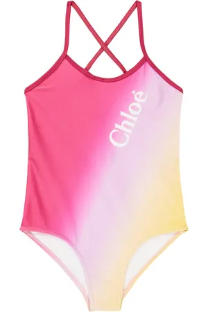 Chloé Chloé Kids Bañador con estampado tie-dye