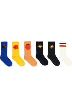 Mini Rodini Set de 6 pares de calcetines estampados